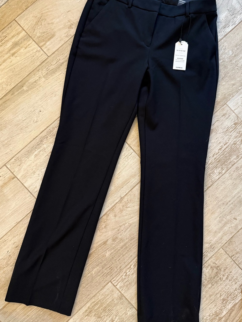Express The Editor Pant Low Rise Boot Cut Black Size 8R